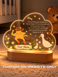 Numbers 6:24-26 Cowboy Star & Ducks Personalize LED Night Light