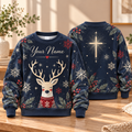 Personalized Winter Reindeer Sweatshirt