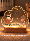 Numbers 6:24-26 Skateboard Cats Personalize LED Night Light