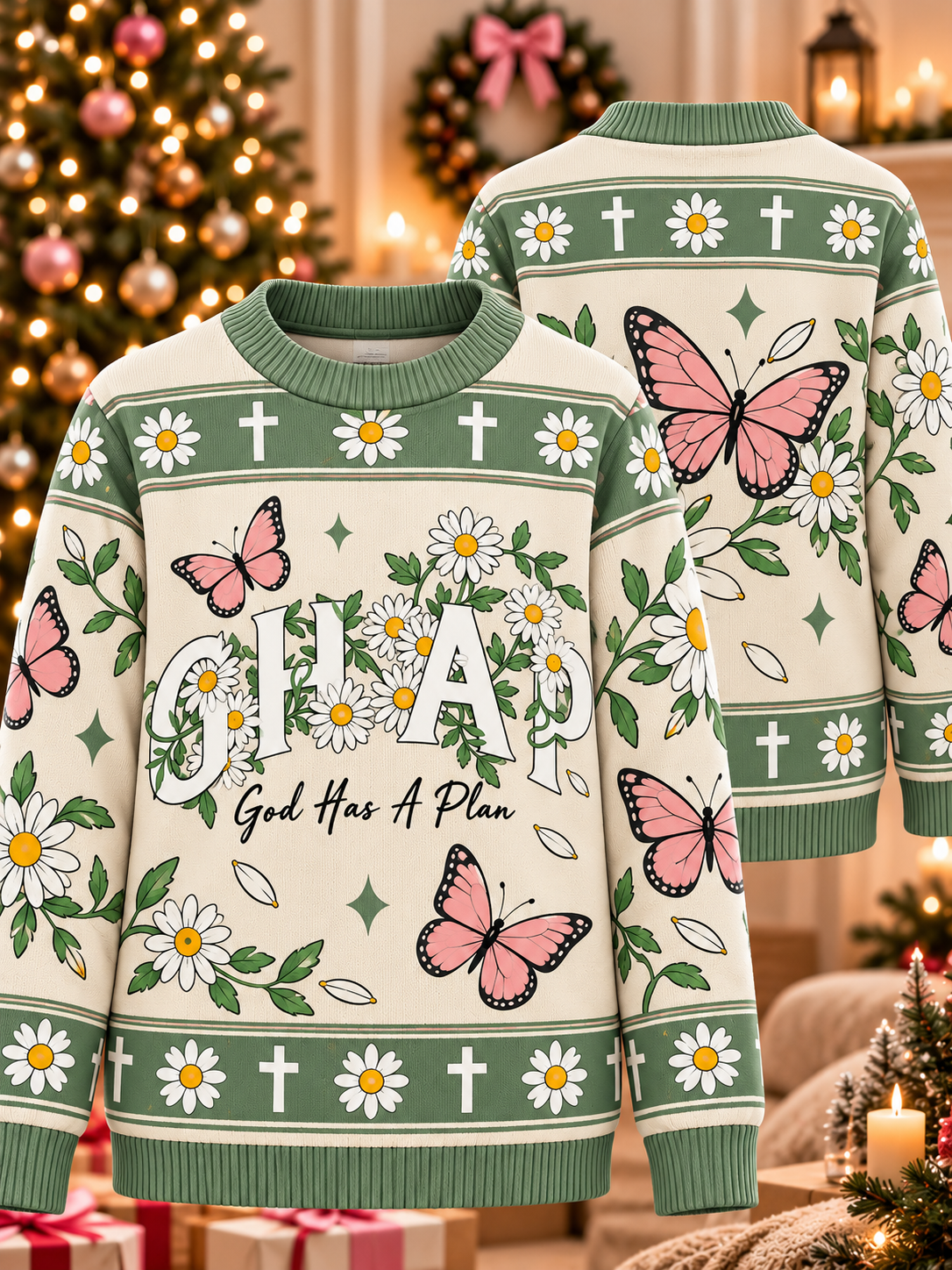 Jesus God Has A Plan Ugly Sweater