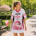God Has A Plan Hand Cross Butterfly Cherry Blossom T-Shirt Jersey