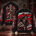 Actions Speak Louder – Red Hooded Skull Sweatshirt