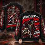 Actions Speak Louder – Red Hooded Skull Sweatshirt