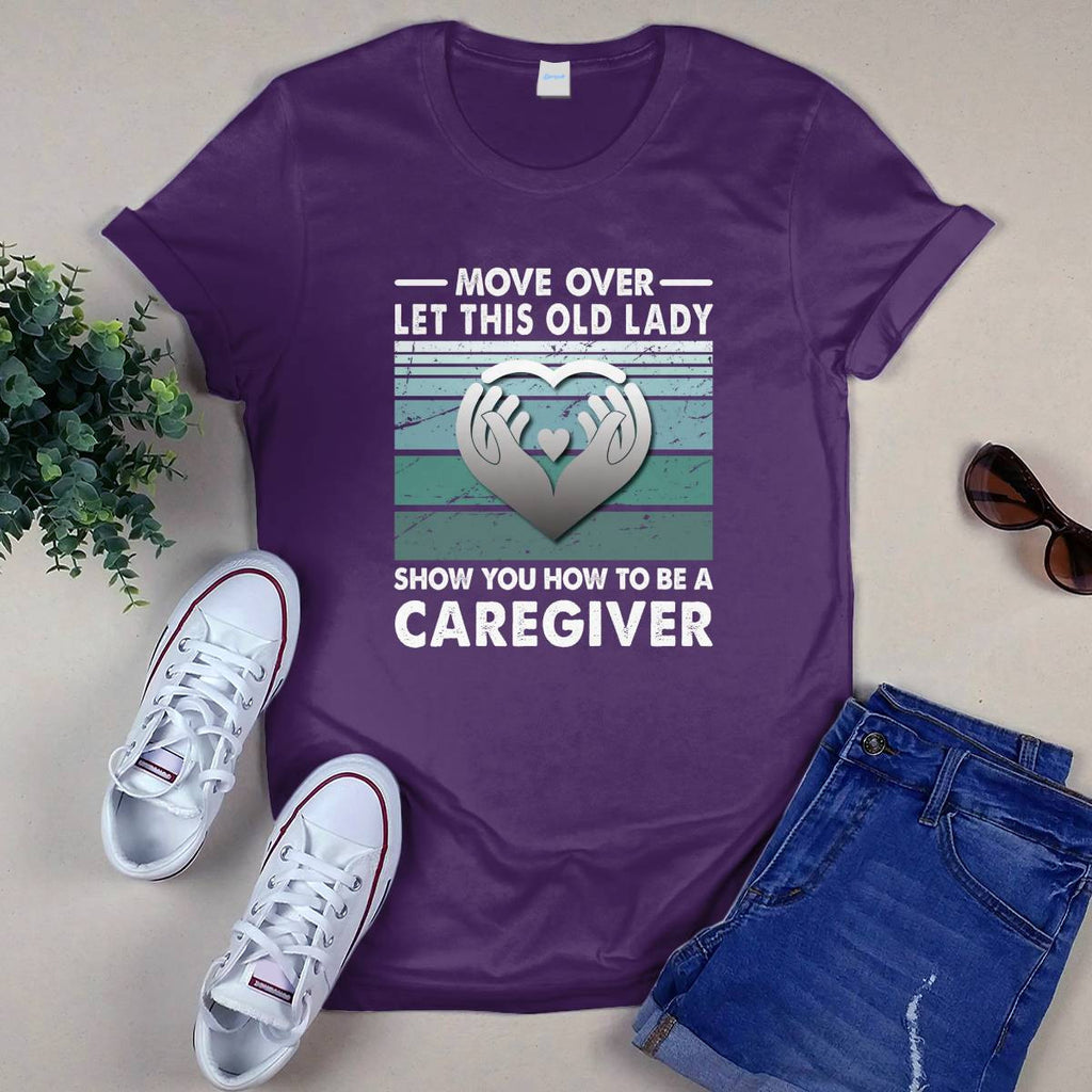 Awesome Caregiver-T-Shirt-#F011024OLDLDY2FCAREZ4
