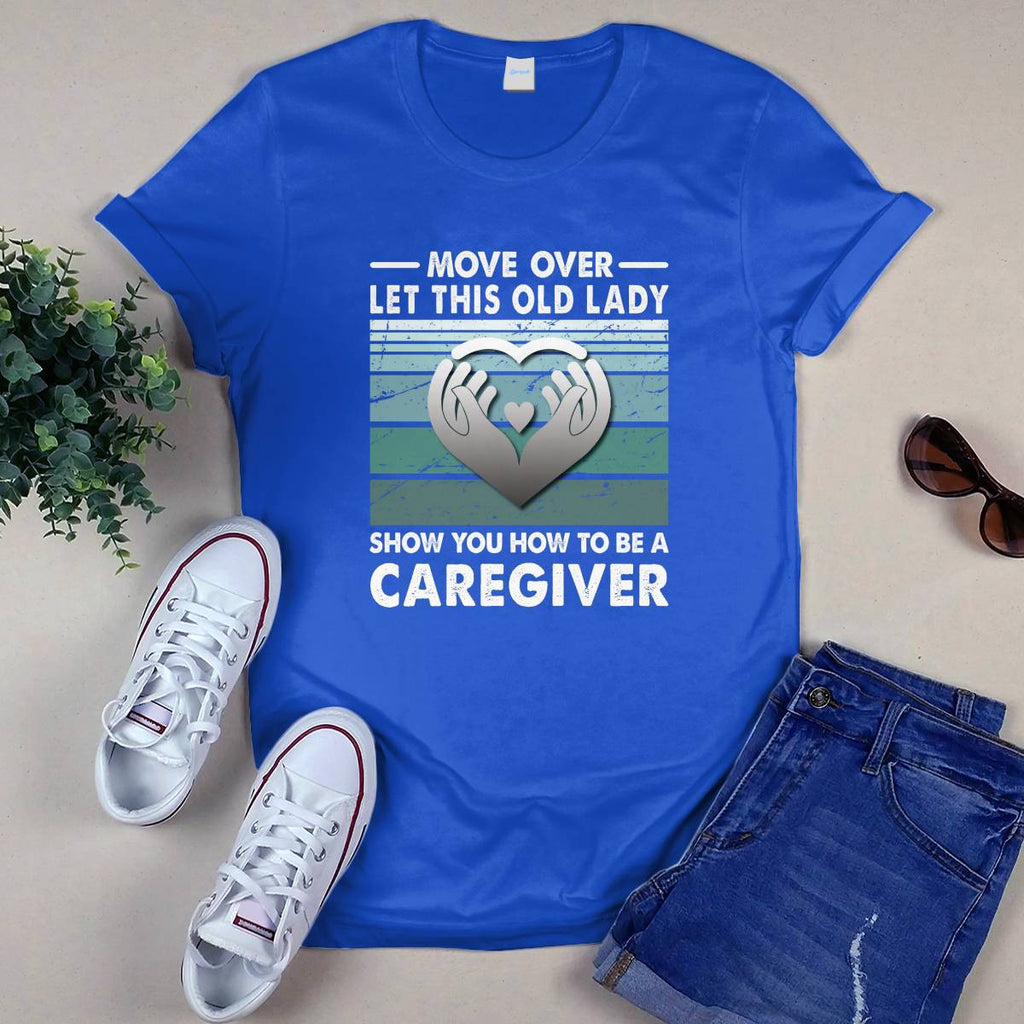 Awesome Caregiver-T-Shirt-#F011024OLDLDY2FCAREZ4