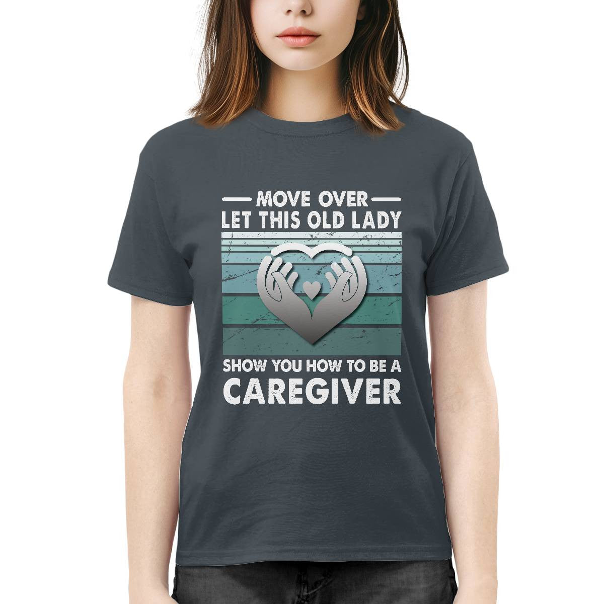 Awesome Caregiver-T-Shirt-#F011024OLDLDY2FCAREZ4