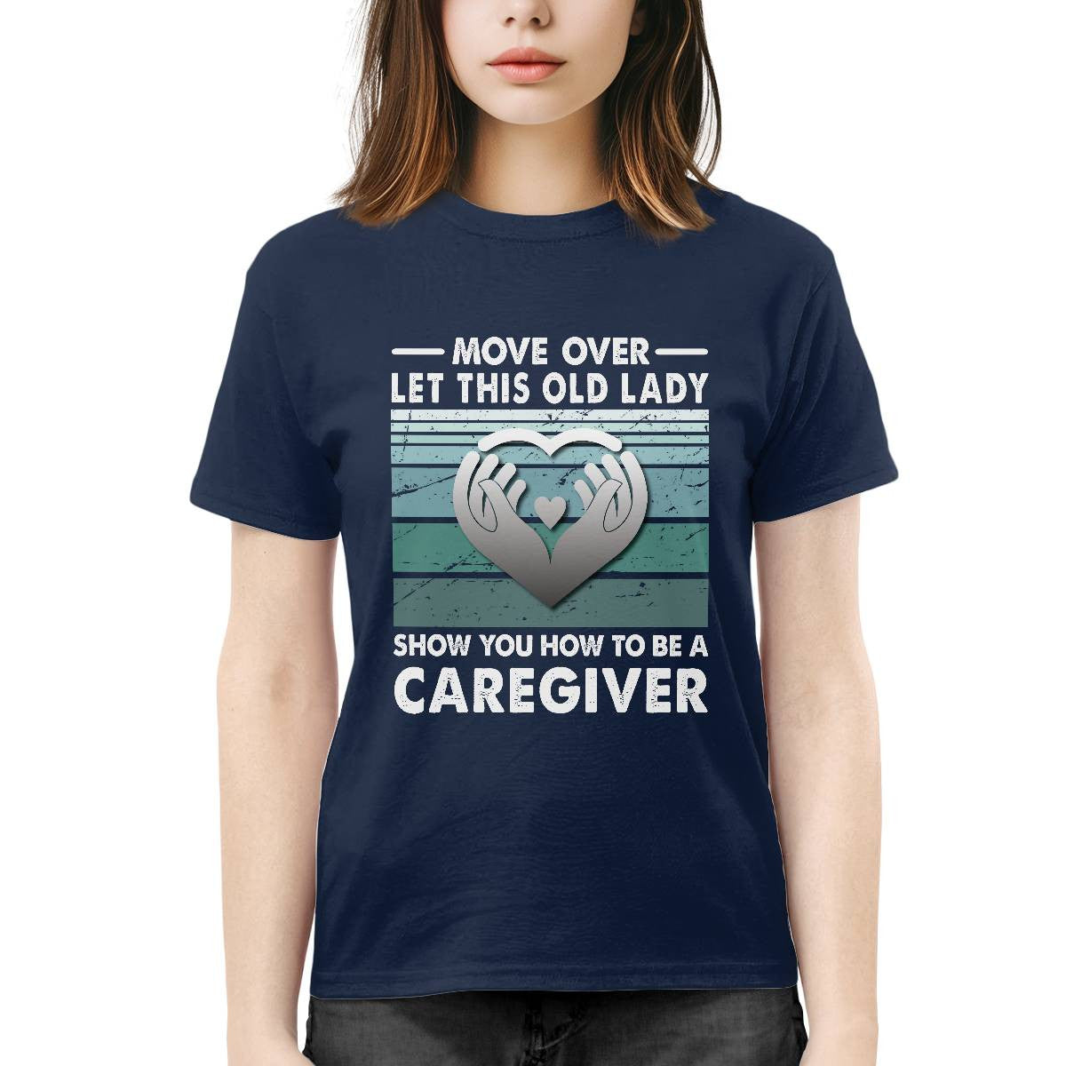 Awesome Caregiver-T-Shirt-#F011024OLDLDY2FCAREZ4