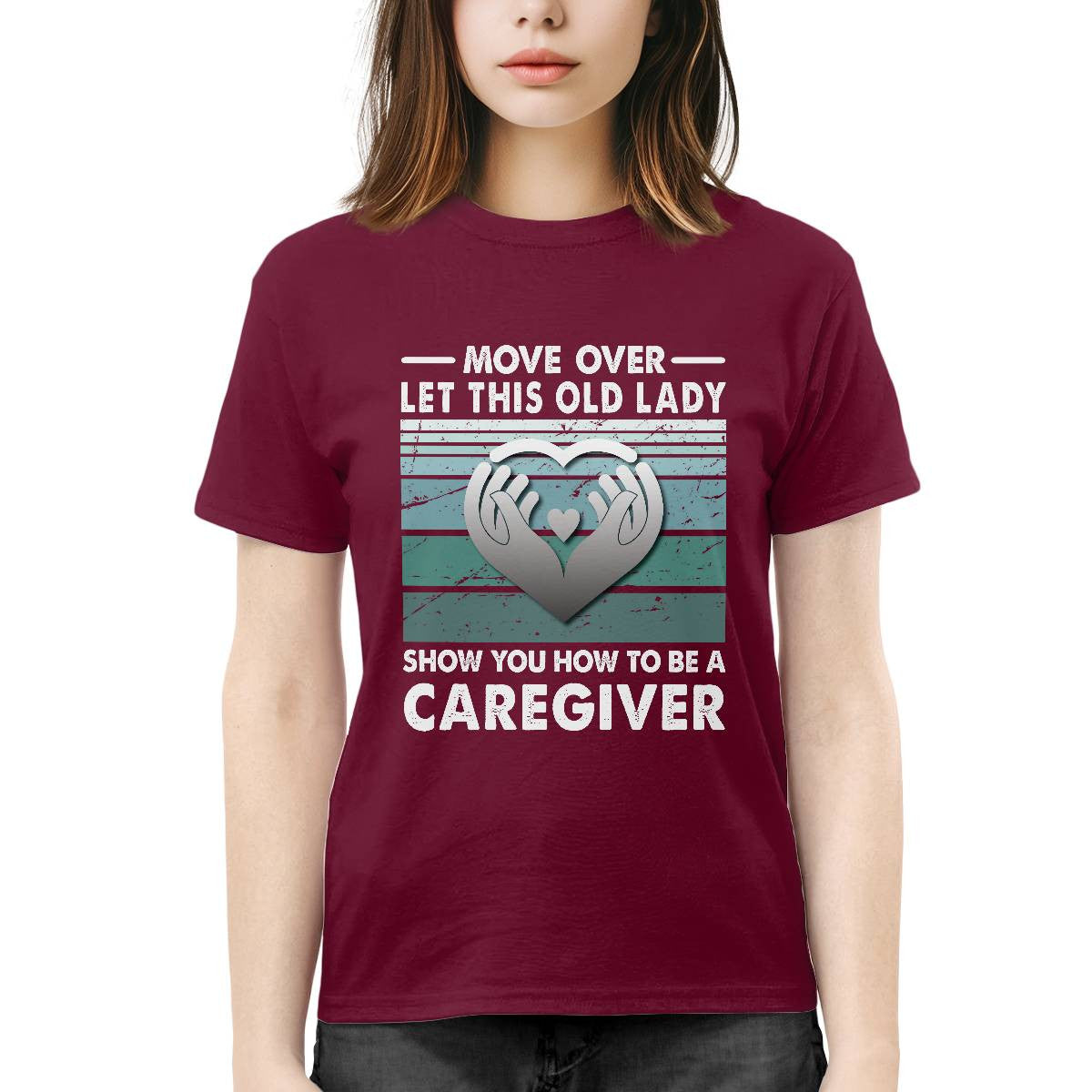 Awesome Caregiver-T-Shirt-#F011024OLDLDY2FCAREZ4