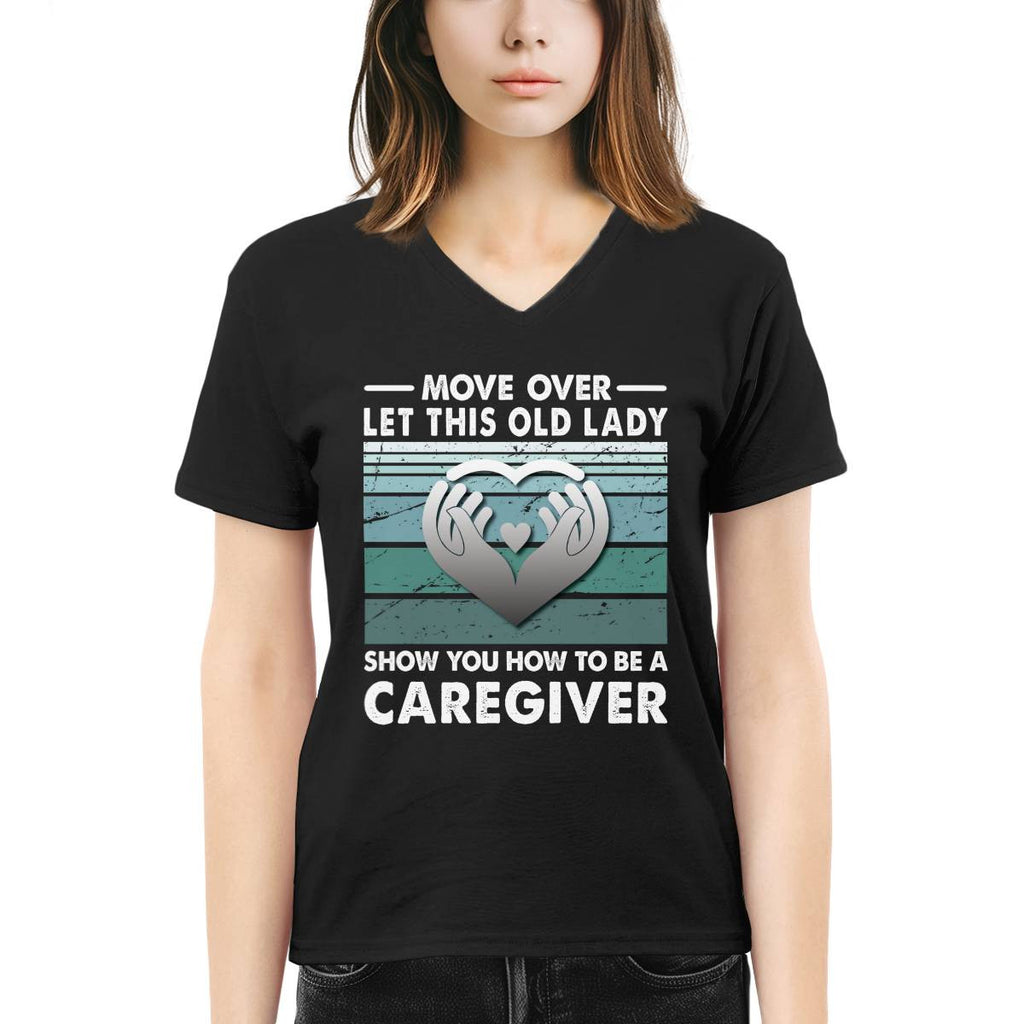 Awesome Caregiver-T-Shirt-#F011024OLDLDY2FCAREZ4