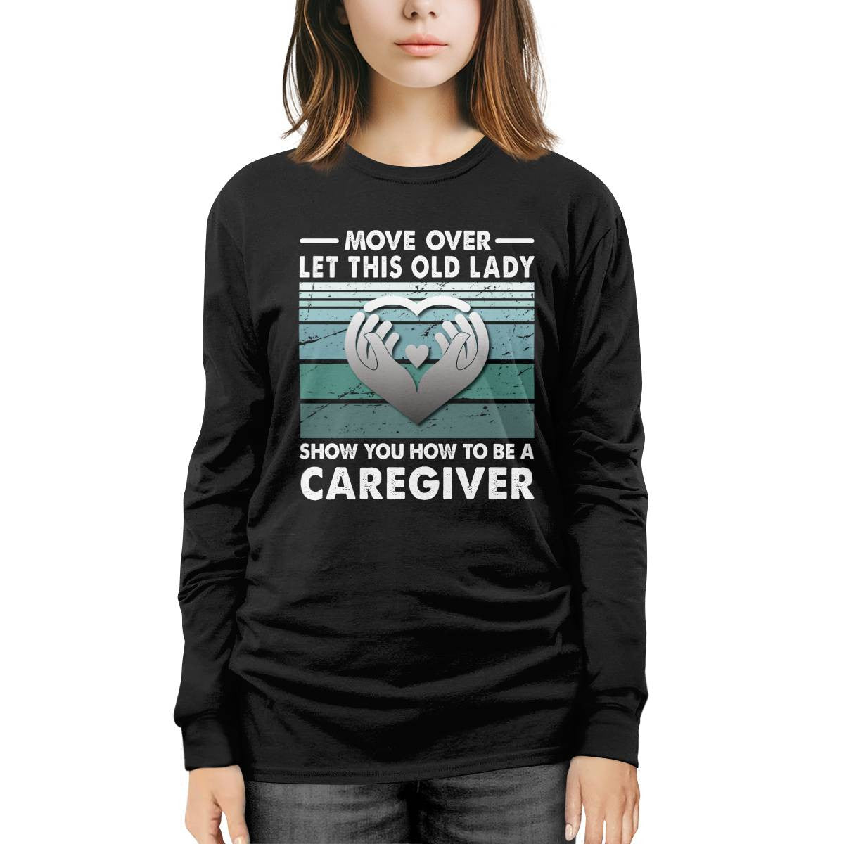 Awesome Caregiver-T-Shirt-#F011024OLDLDY2FCAREZ4