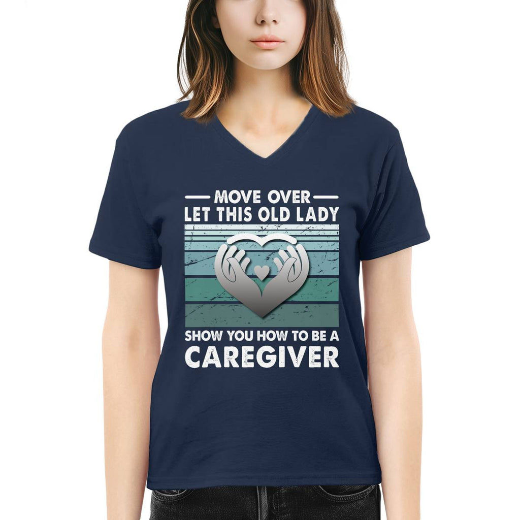 Awesome Caregiver-T-Shirt-#F011024OLDLDY2FCAREZ4