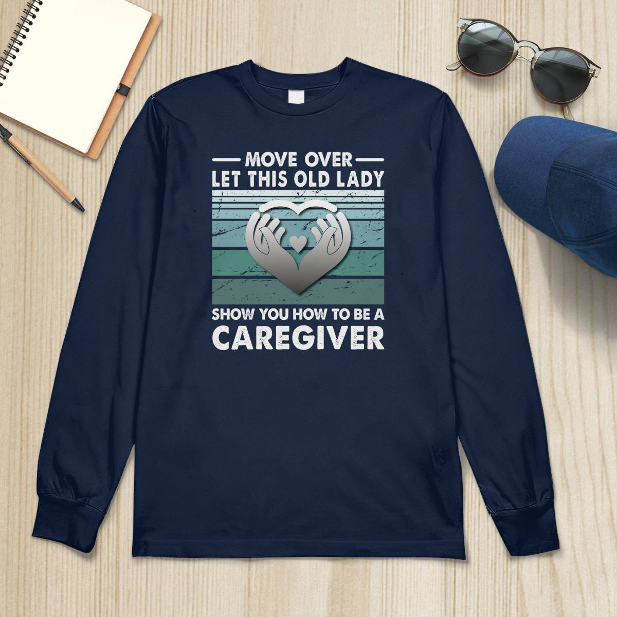 Awesome Caregiver-T-Shirt-#F011024OLDLDY2FCAREZ4
