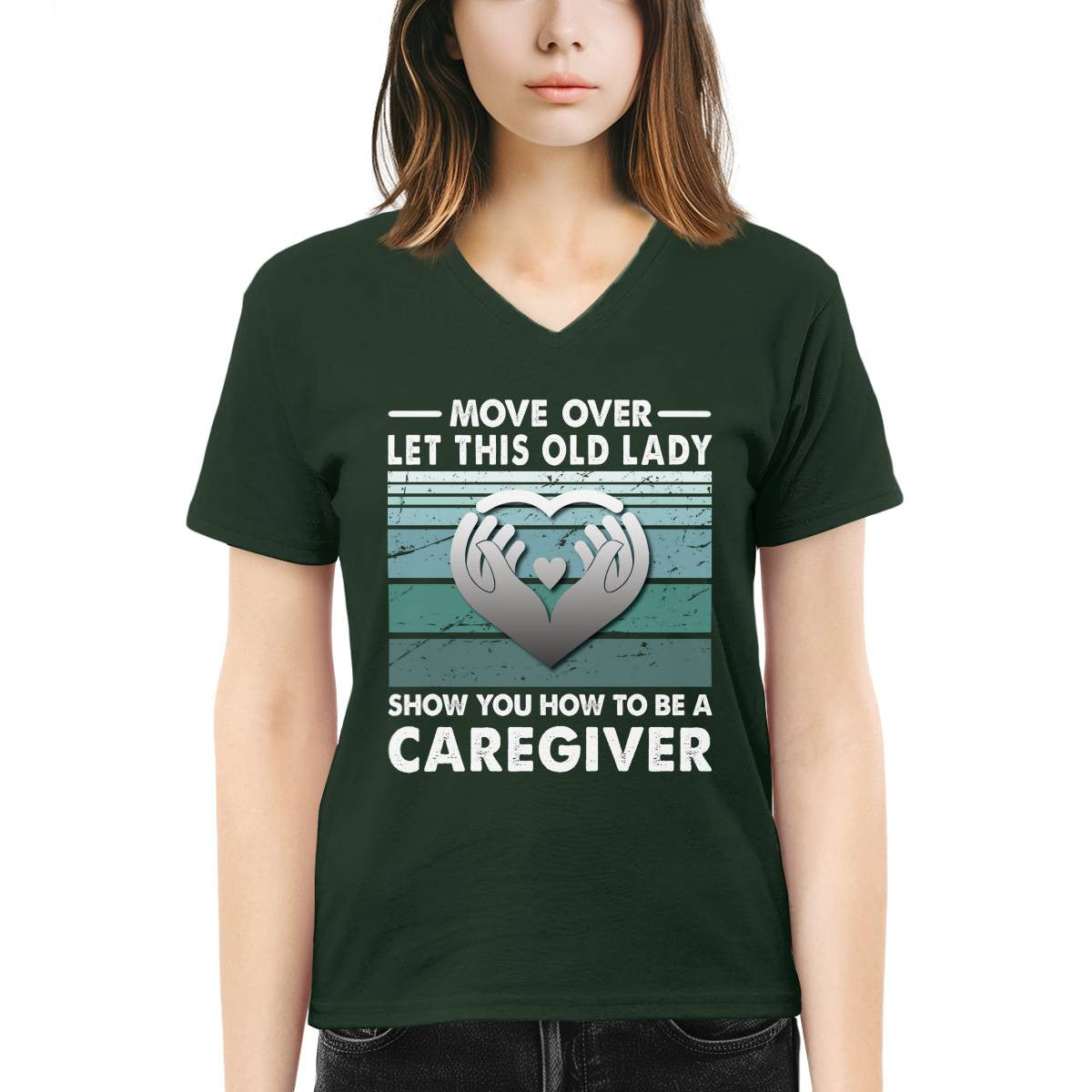 Awesome Caregiver-T-Shirt-#F011024OLDLDY2FCAREZ4