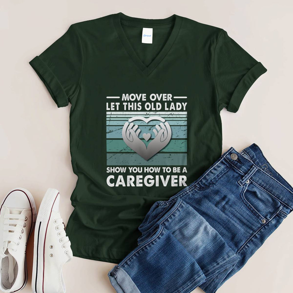 Awesome Caregiver-T-Shirt-#F011024OLDLDY2FCAREZ4