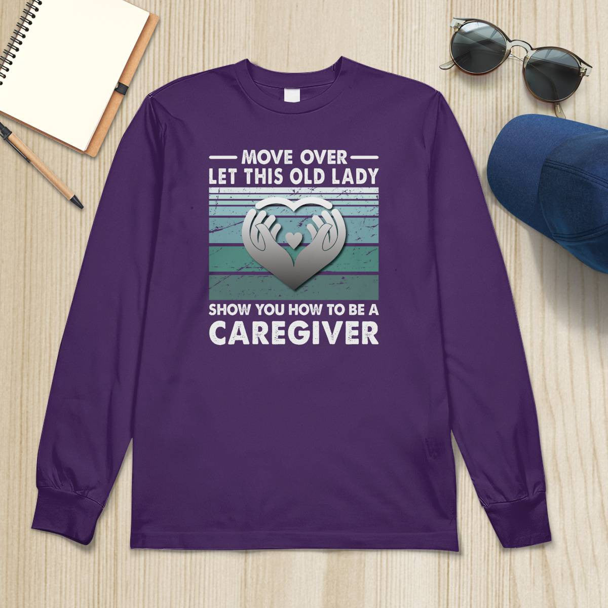Awesome Caregiver-T-Shirt-#F011024OLDLDY2FCAREZ4