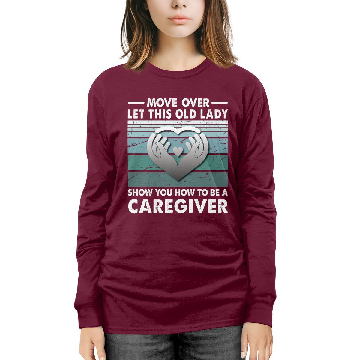 Awesome Caregiver-T-Shirt-#F011024OLDLDY2FCAREZ4