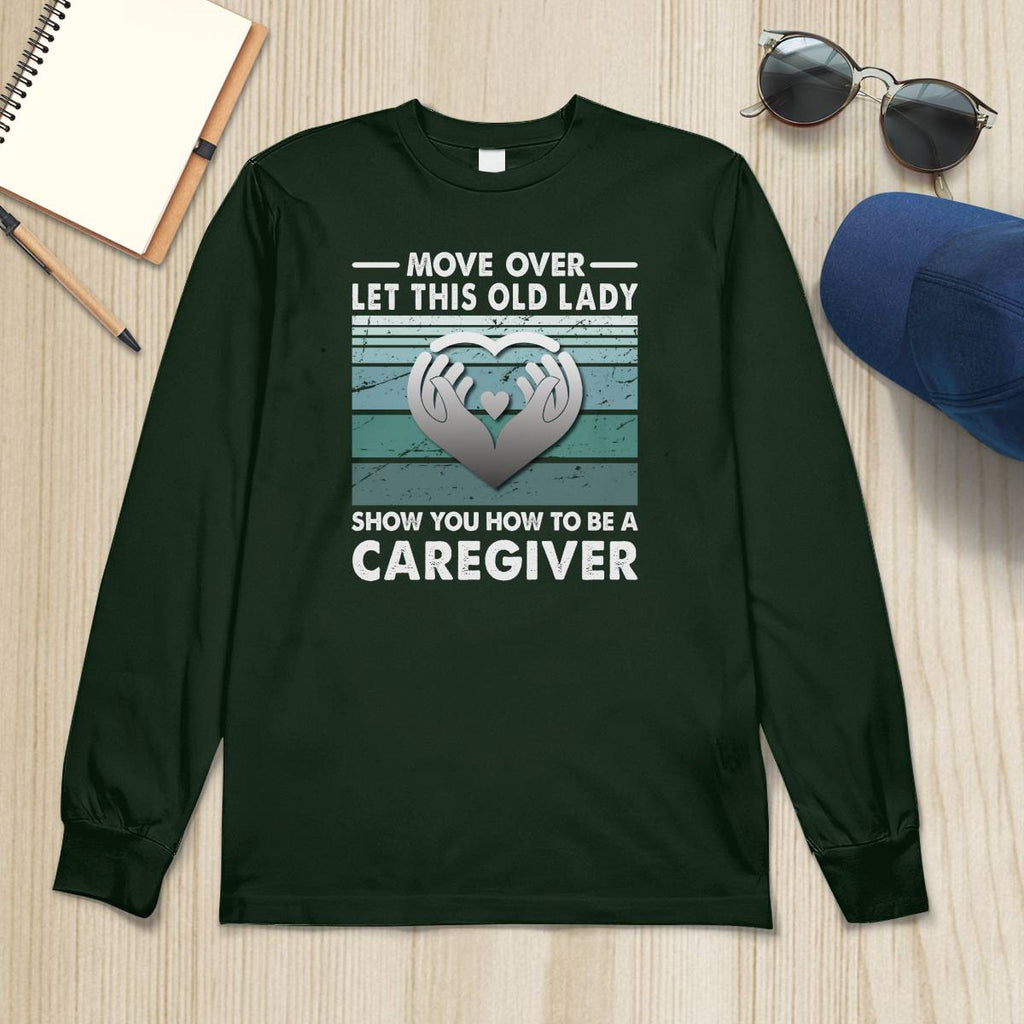 Awesome Caregiver-T-Shirt-#F011024OLDLDY2FCAREZ4