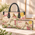 Personalized Pastel Shepherd and Lambs PU Leather Handbag & Leather Long Wallet