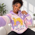 Pastel Leopard Waffle Hoodie