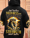 Don't Mistake Meekness For Weakness Lion Men's All Over Print Shirt - Trunx023213
