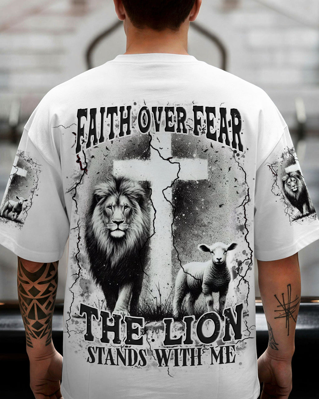 Faith Over Fear Men's All Over Print Shirt - Trunx986932