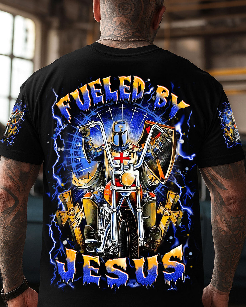 Fueled By Jesus Men's All Over Print Shirt - Trunx100191