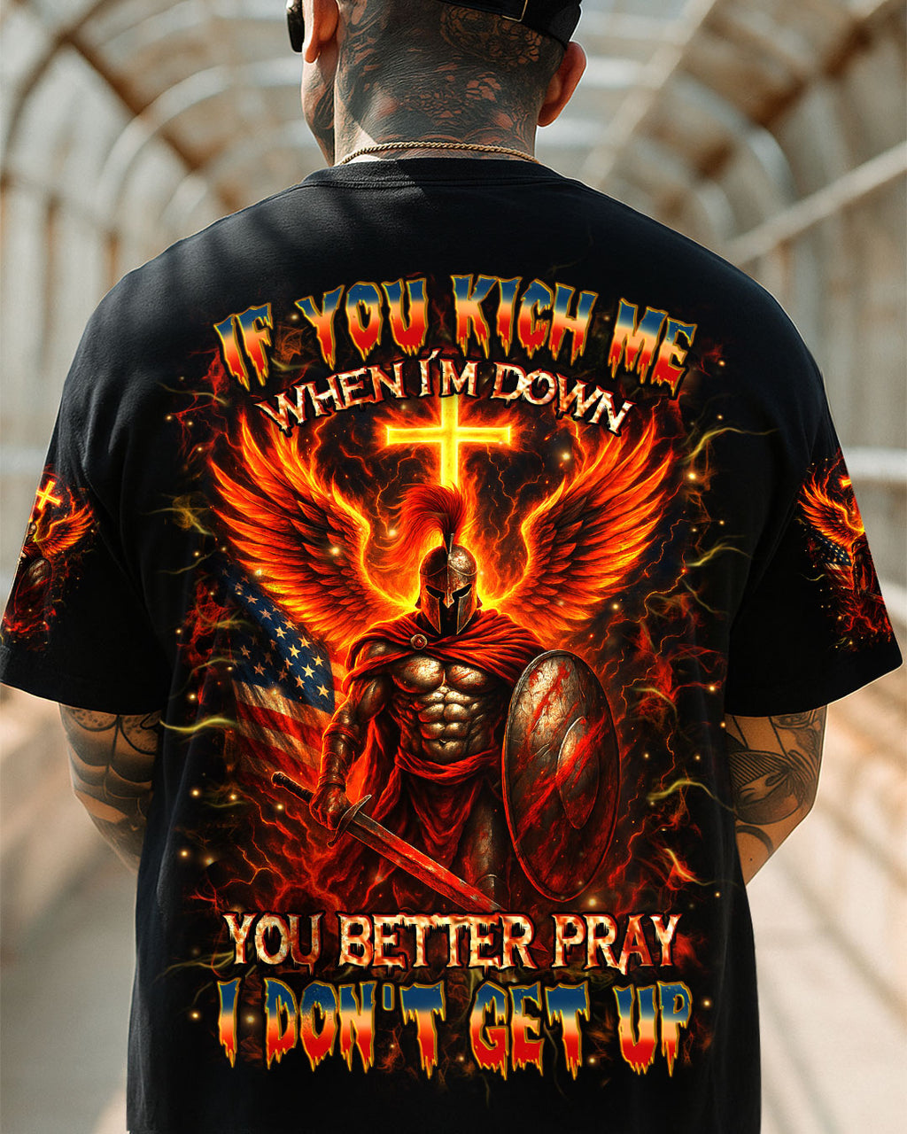 If You Kick Me When I'm Down Men's All Over Print Shirt - Trunx288596