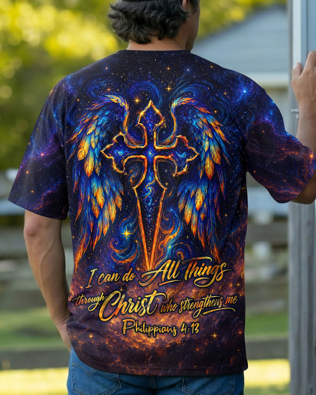 I Can Do All Things Through Christ  Cross Wings Men's All Over Print - Trunx995387