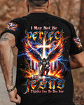 I May Not Be Perfect Warrior Men's All Over Print Shirt - Trunx781355