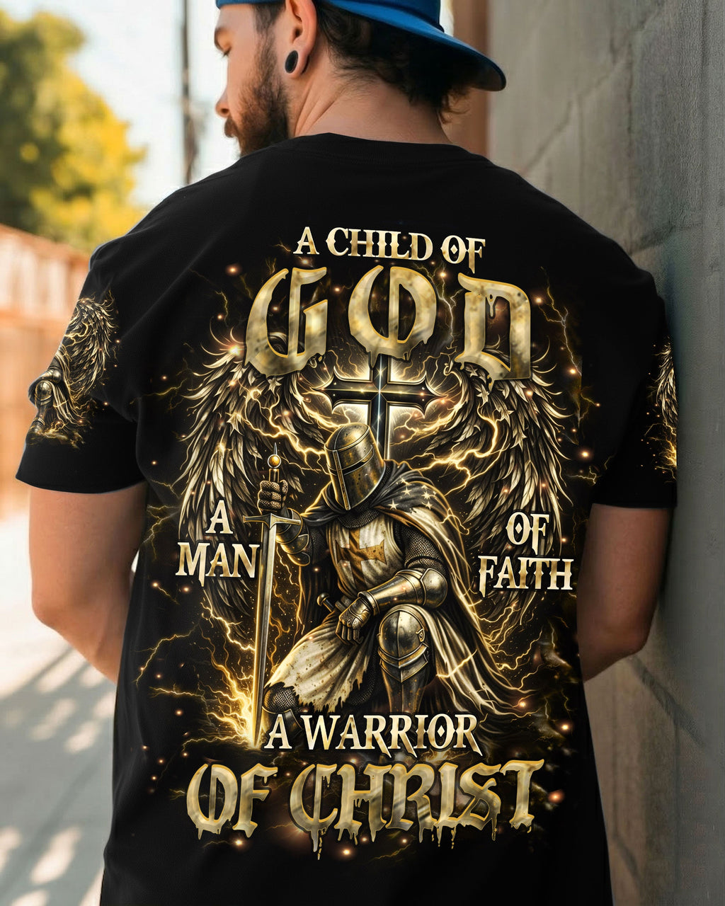 A Warrior Of Christ Wings Men's All Over Print Shirt - Trunx031964
