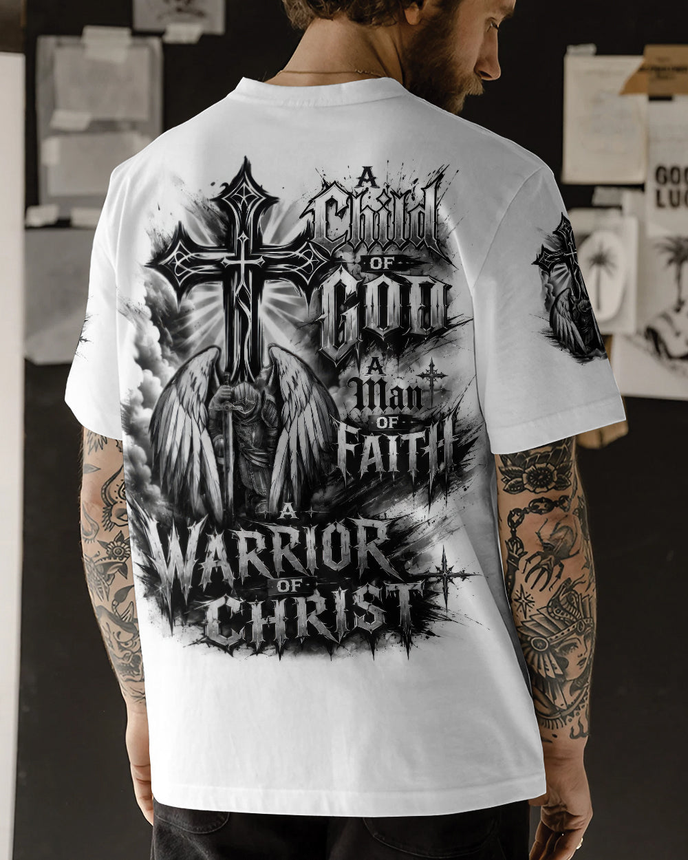 A Warrior Of Christ Men's All Over Print Shirt - Trunx140409