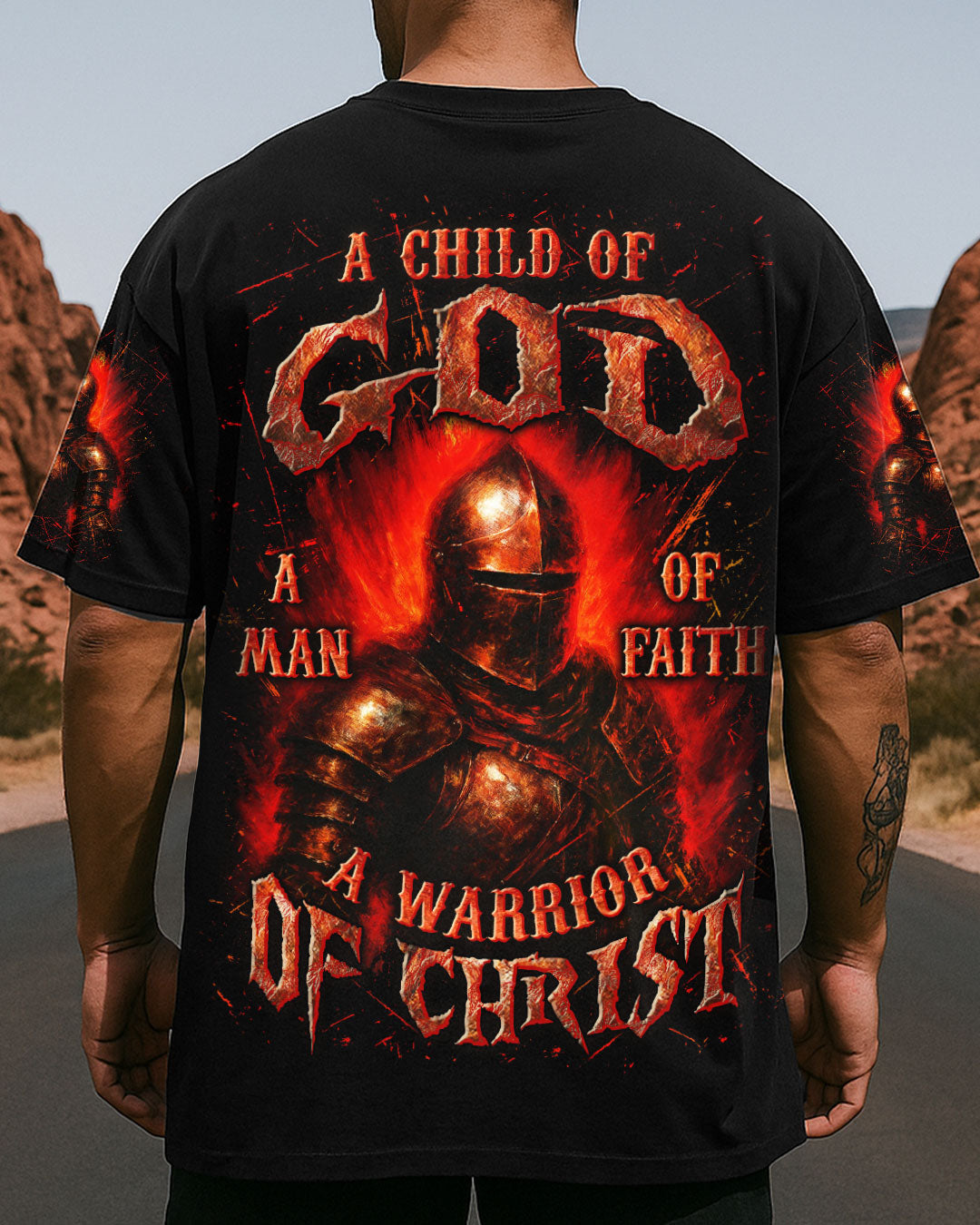 A Warrior Of Christ Men's All Over Print Shirt - Trunx399988