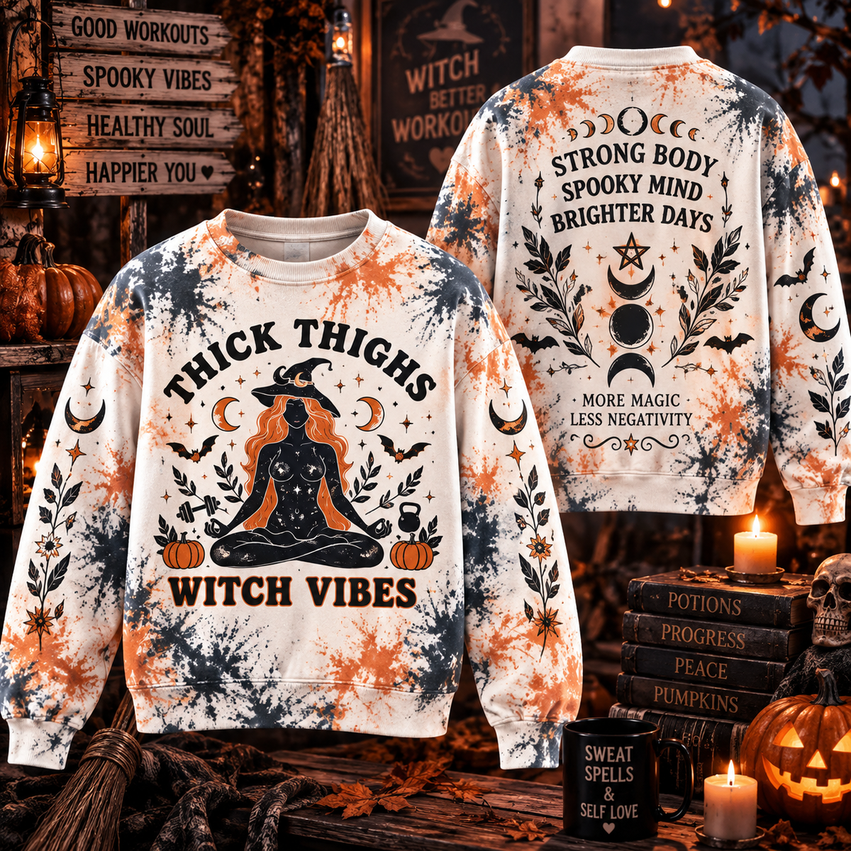 Thick Thighs Witch Vibes Sweatshirt