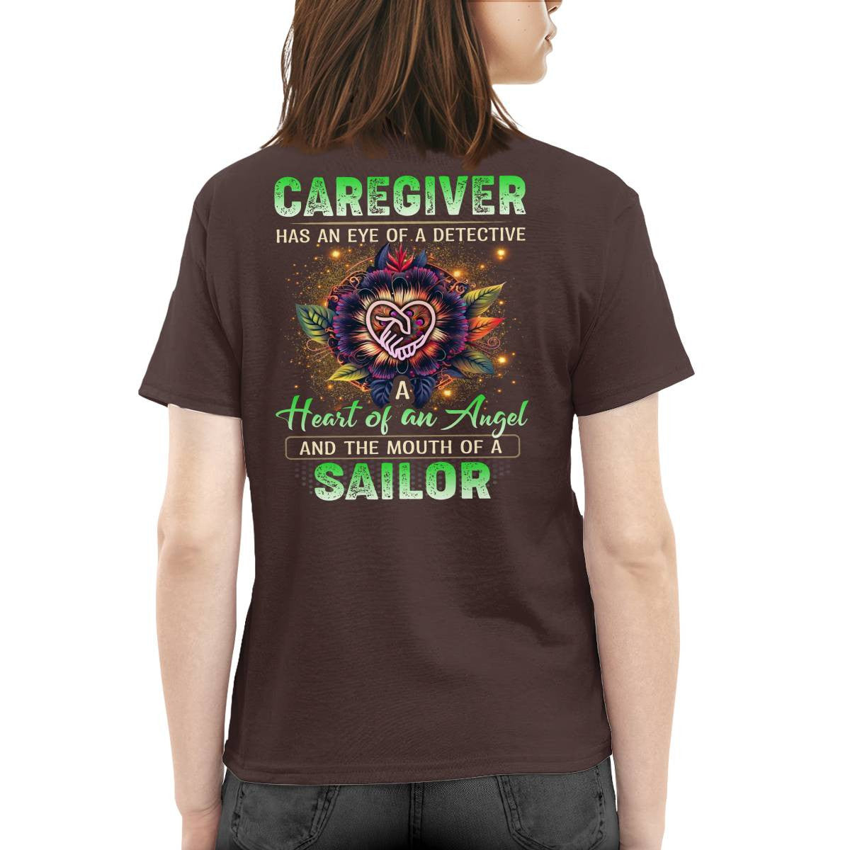 Awesome Caregiver a heart of an angel -Hoodie-#F121124SAINT1XCAREZ4