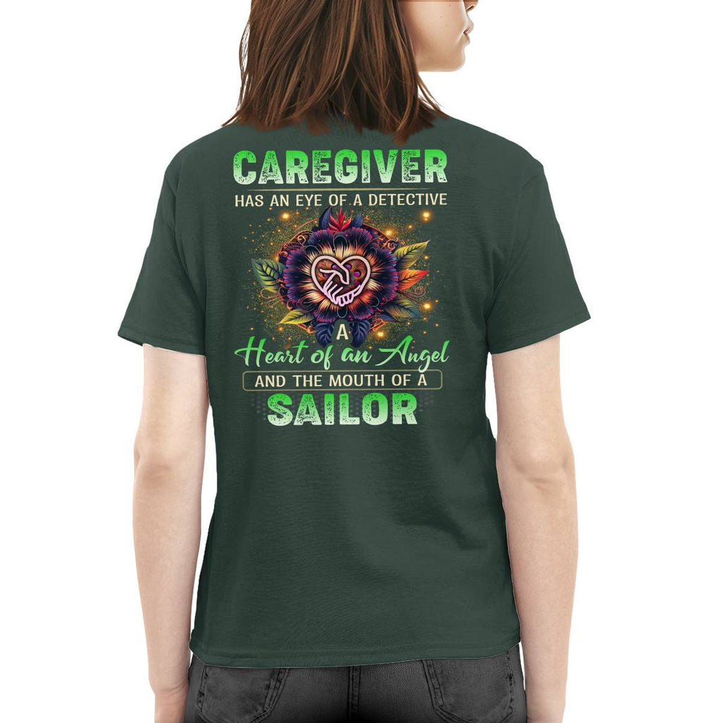 Awesome Caregiver a heart of an angel -Hoodie-#F121124SAINT1XCAREZ4