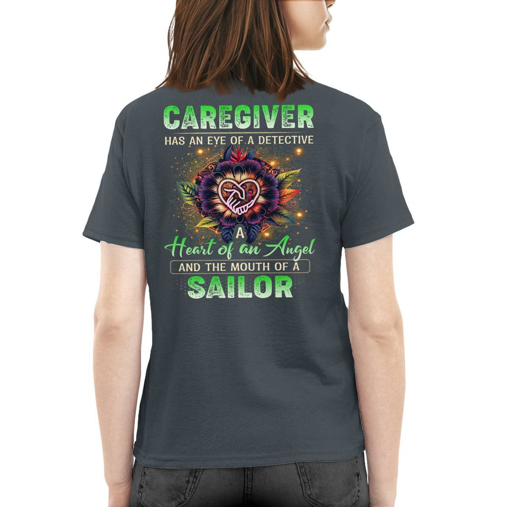 Awesome Caregiver a heart of an angel -Hoodie-#F121124SAINT1XCAREZ4