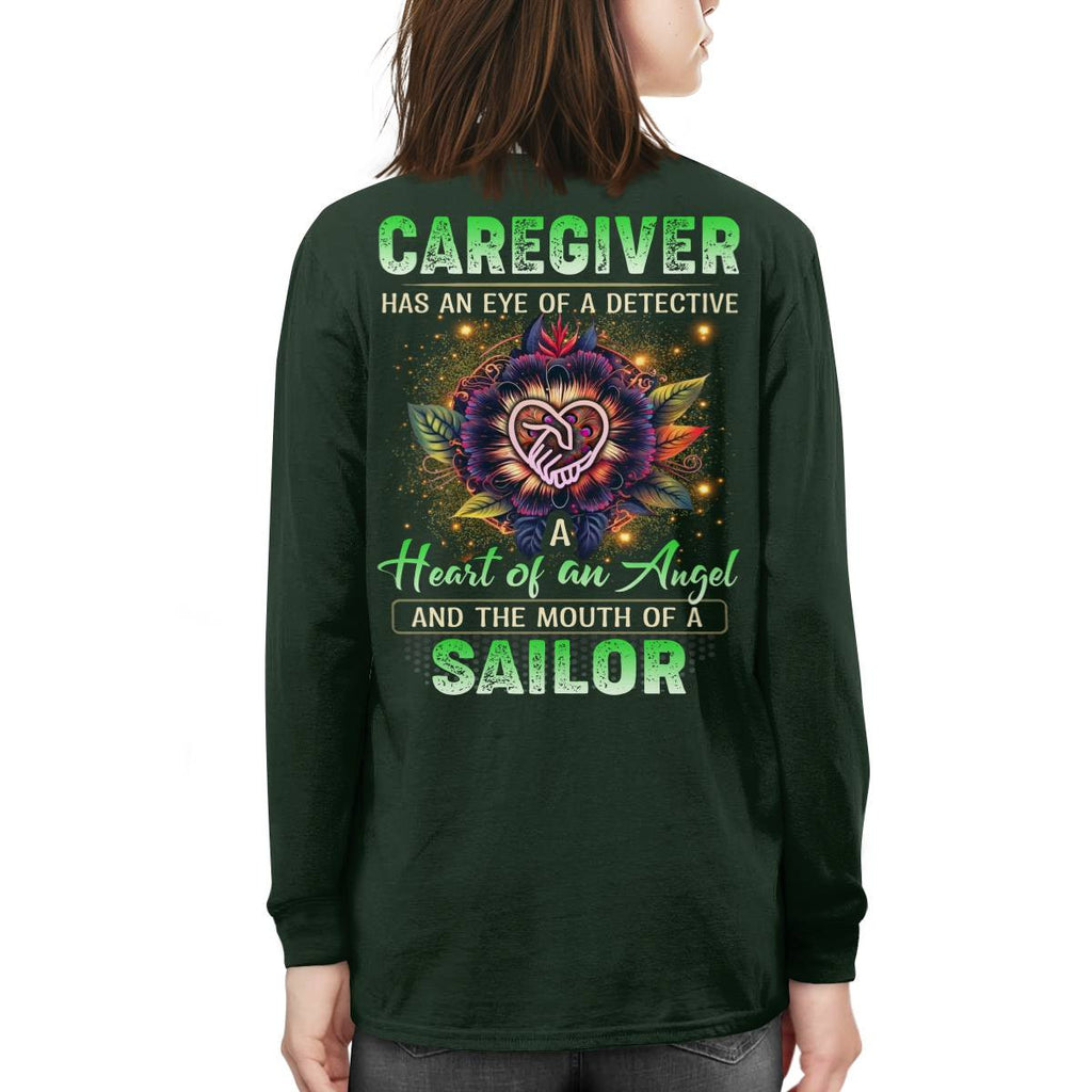 Awesome Caregiver a heart of an angel -Hoodie-#F121124SAINT1XCAREZ4