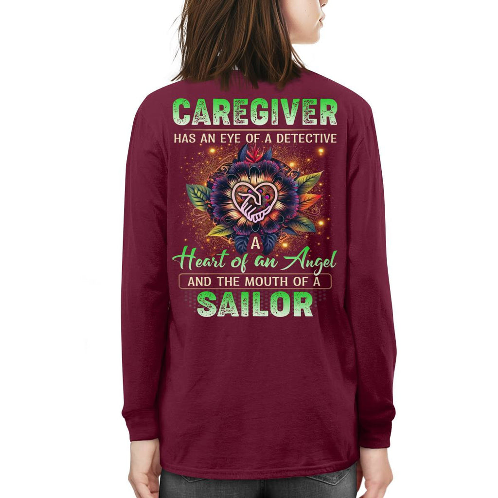Awesome Caregiver a heart of an angel -Hoodie-#F121124SAINT1XCAREZ4