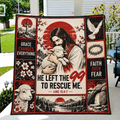 He Left The 99 To Rescue Me Jesus And Lamb Quilt