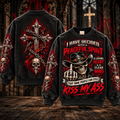Peaceful Spirit, Bold Attitude – Funny Cowboy Skull Sweatshirt