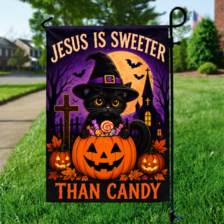 Jesus Is Sweeter Than Candy Garden Flag