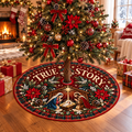 True Story Nativity Christmas Tree Skirt
