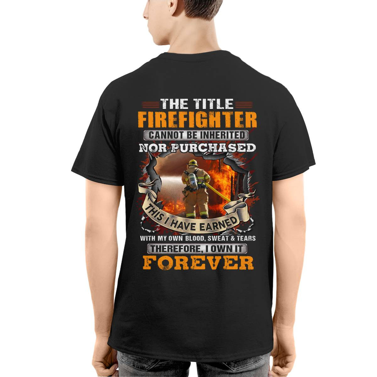 Awesome Firefighter-T-shirt - grunx260804-0152
