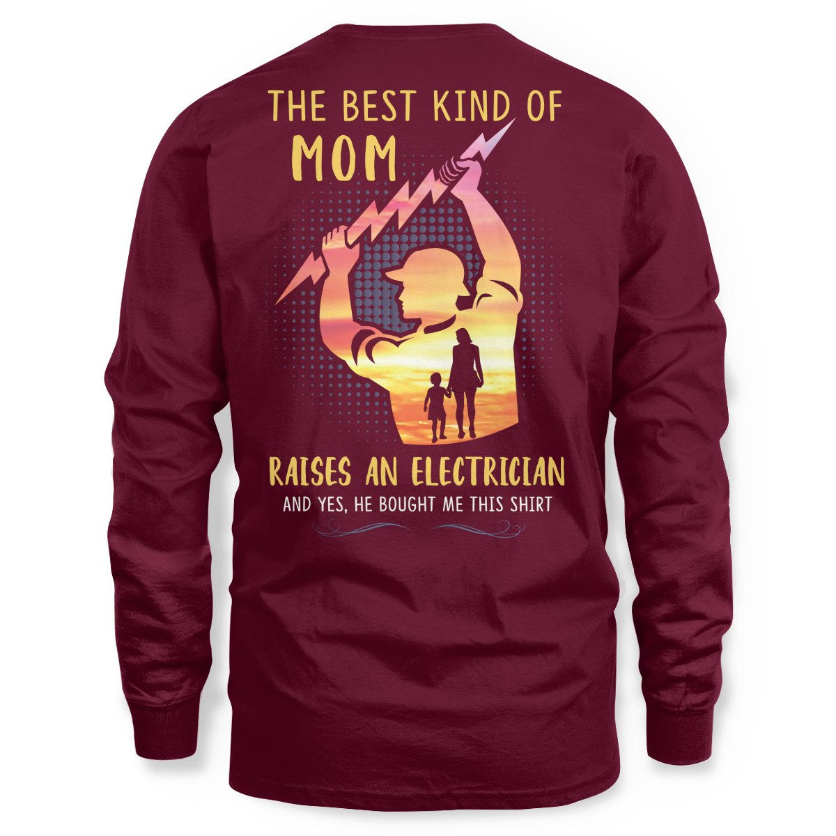 Awesome Electrician's Mom-Hoodie - grunx260804-0068
