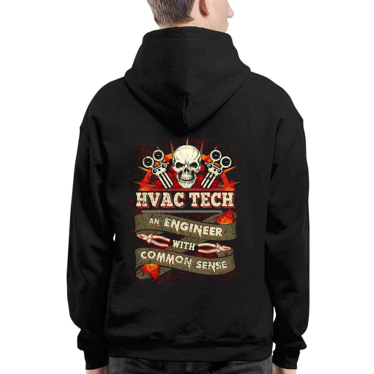 Awesome HVAC Tech an Engineer with common sense-T-shirt - grunx260804-0194