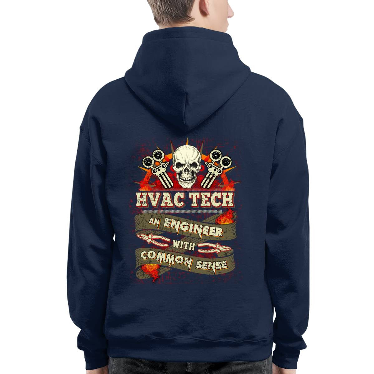 Awesome HVAC Tech an Engineer with common sense-T-shirt - grunx260804-0194