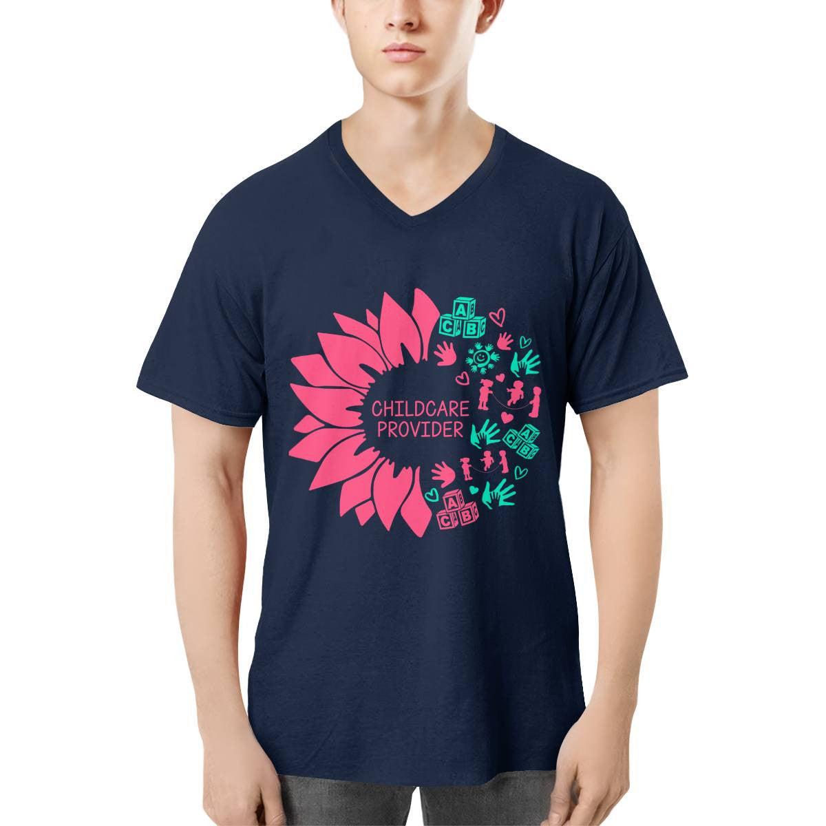 Awesome Childcare Provider-T-shirt-F210824SUFLOG9FCHPRZ4