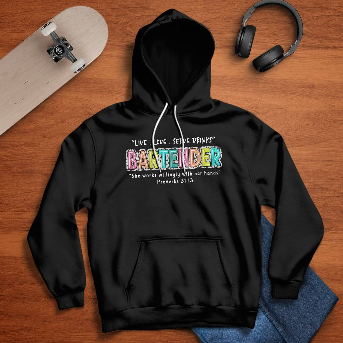 Awesome Bartender-Hoodie - grunx260804-0246