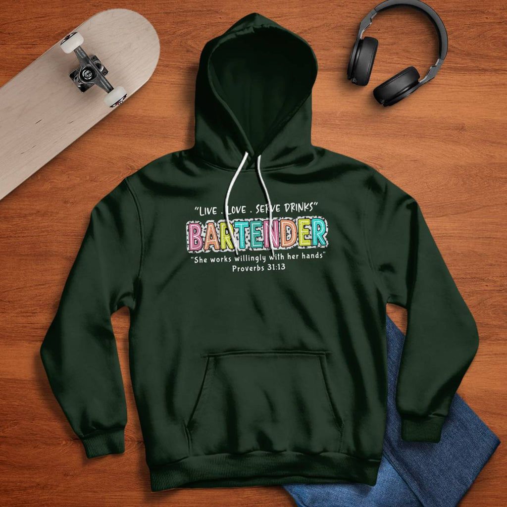 Awesome Bartender-Hoodie - grunx260804-0246