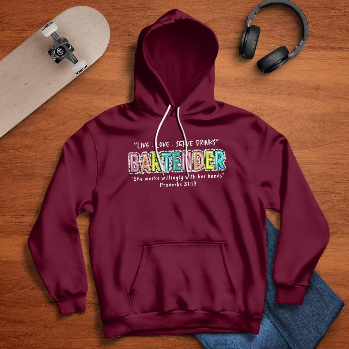 Awesome Bartender-Hoodie - grunx260804-0246